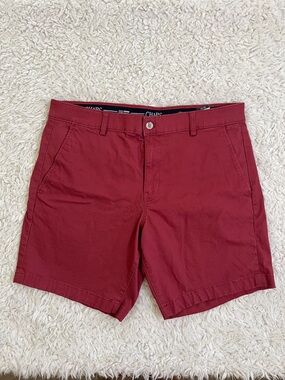 Chaps Men's Chino Shorts Red Size 36 Casual Summer